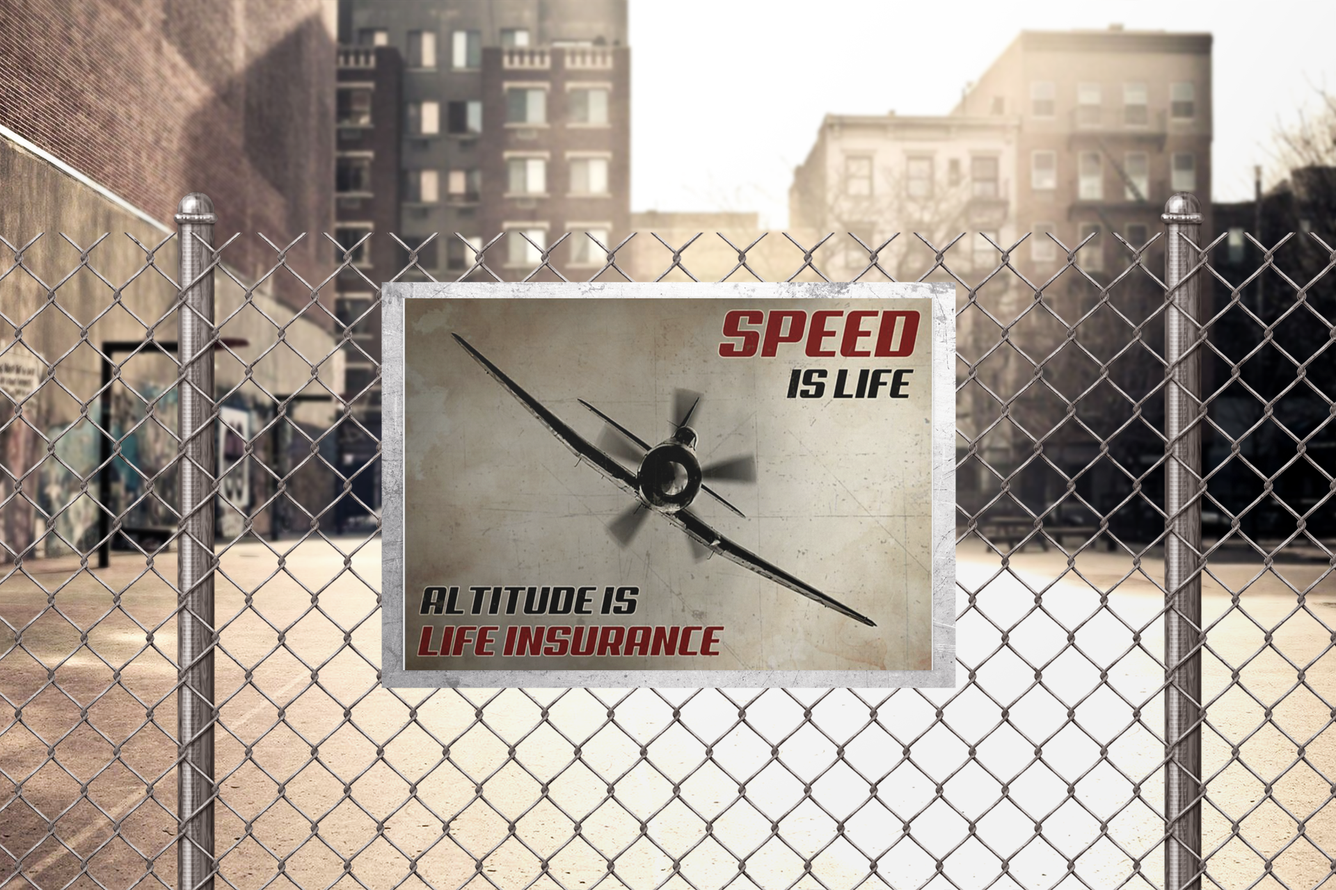 Speedislifealtitudeislifeinsuranceposter