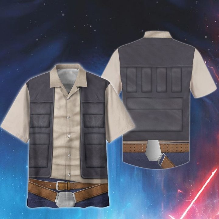 Star Wars Han Solo Cosplay Hawaiian Shirt 2 Star Wars Han Solo Cosplay Hawaiian Shirt