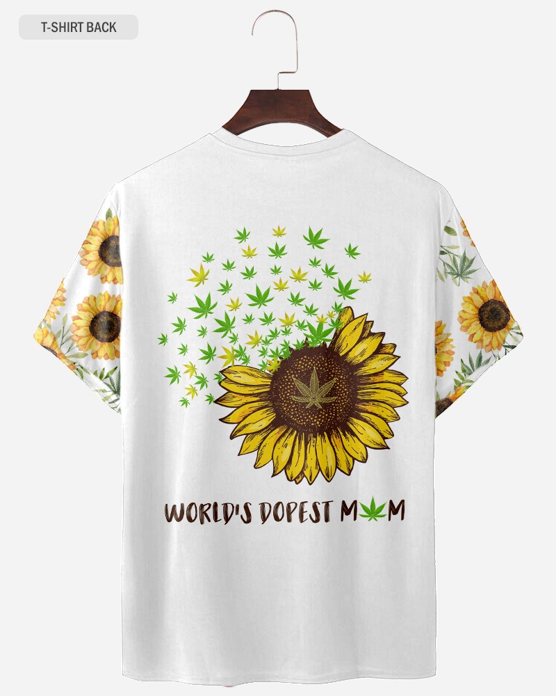 Sunflower dopest mom love 3d T shirt and hoodie shirt