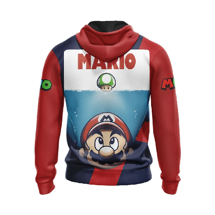 Super Mario Bros 3D all over print Hoodie 5 Super Mario Bros 3D Hoodie6