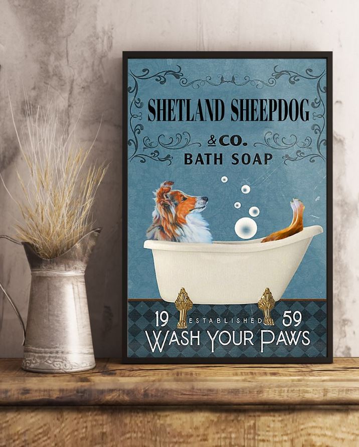 Bath Soap Company Shetland Sheepdog poster 1 Bath Soap Company Shetland Sheepdog poster
