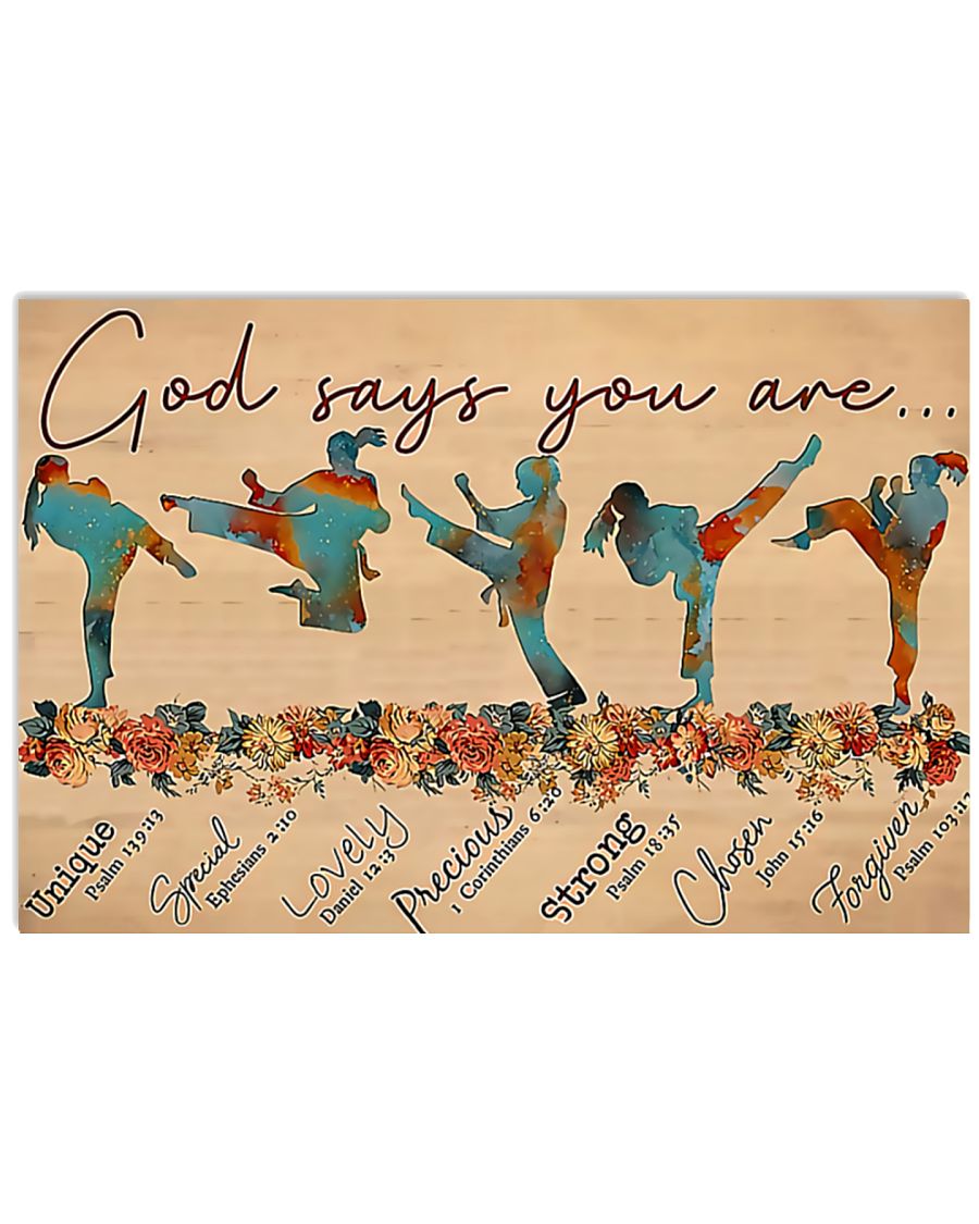 Taekwondo god says you are poster
