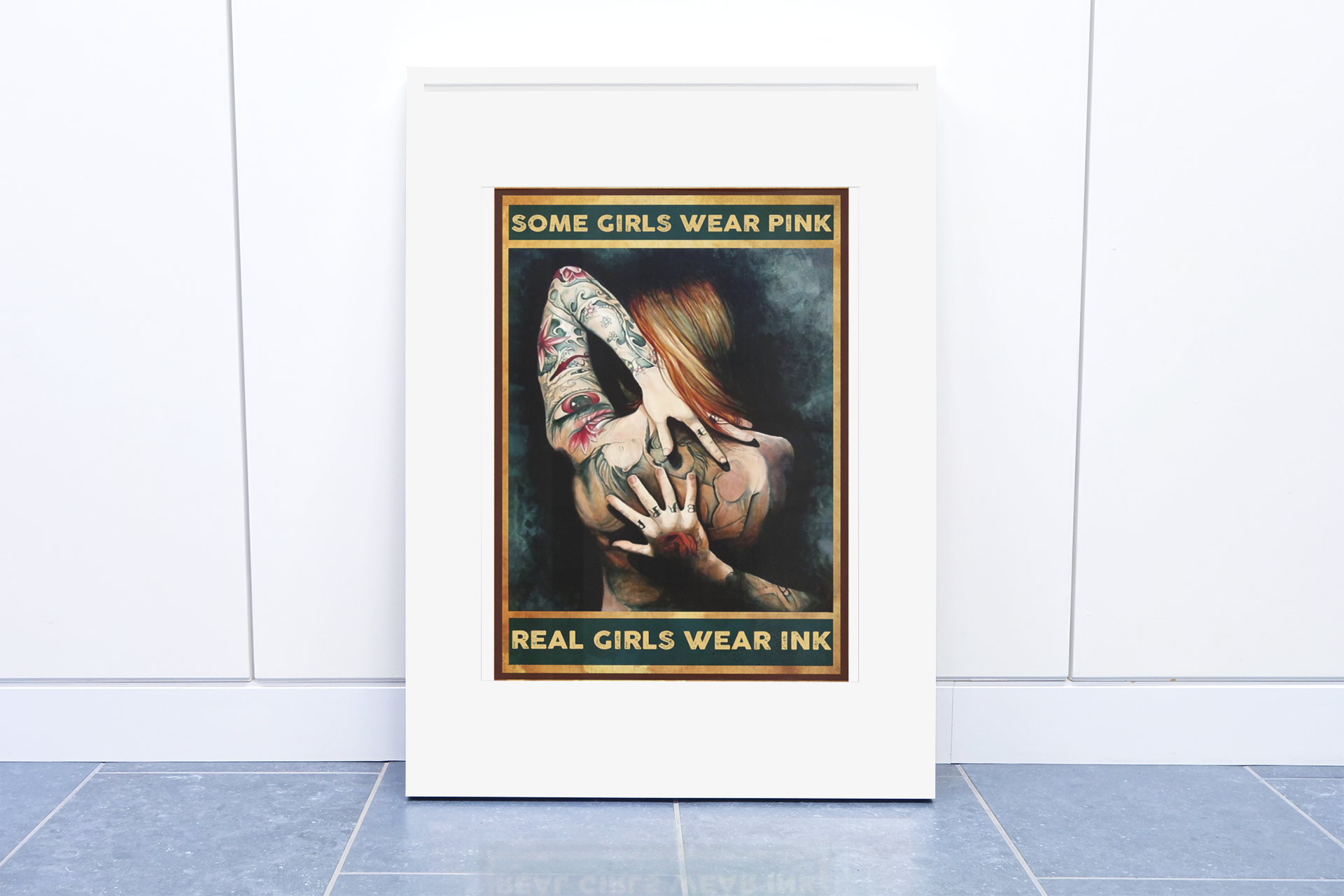 Tattoossomegirlswearpinkrealgirlswearinkposter