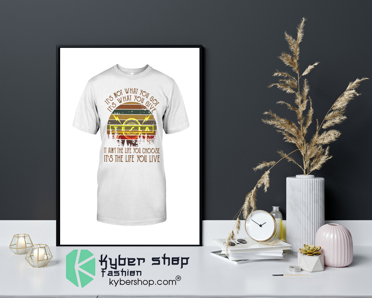 Tesla it's not what you got it's what you give shirt