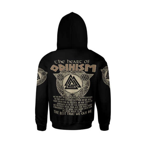 The Heart Of Odinism 3d Hoodie 1