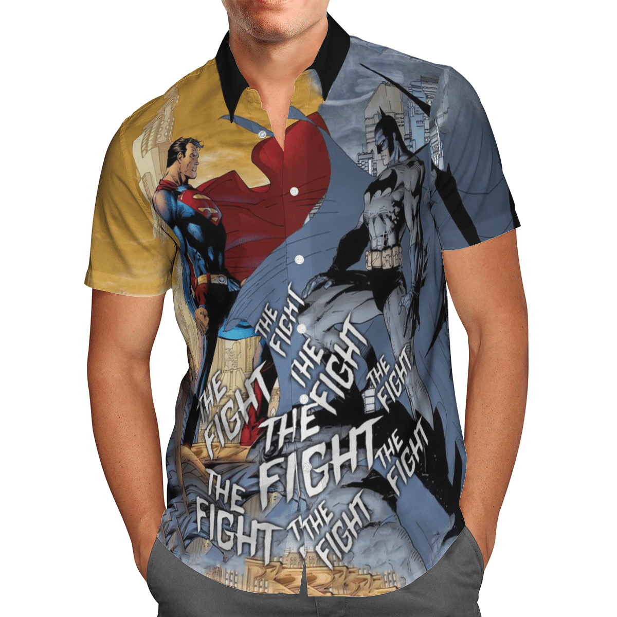 The fight of Batman and Superman Hawaiian shirt 1