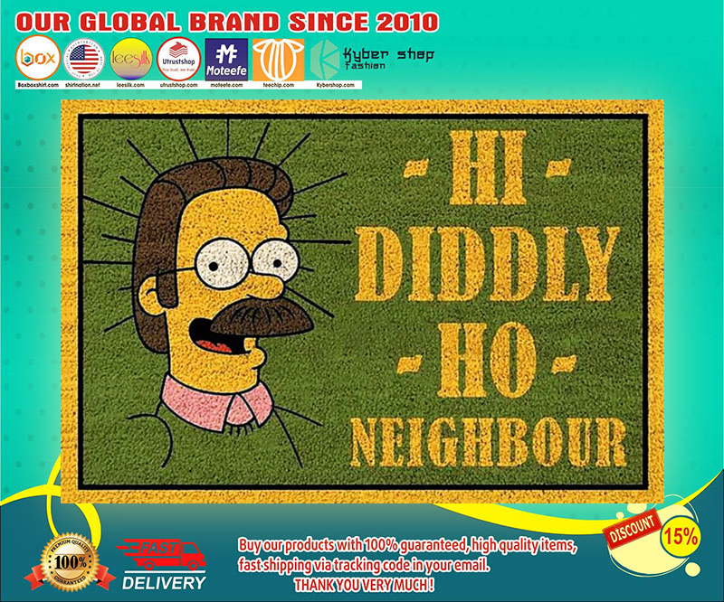 The simpsons hi diddly ho nighbour poster