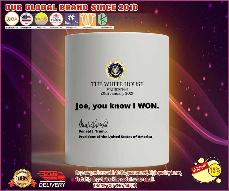 The white house washington joe you know i won mug
