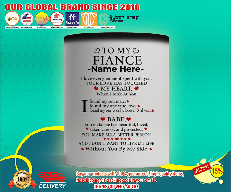 To my finance custom personalized name mug
