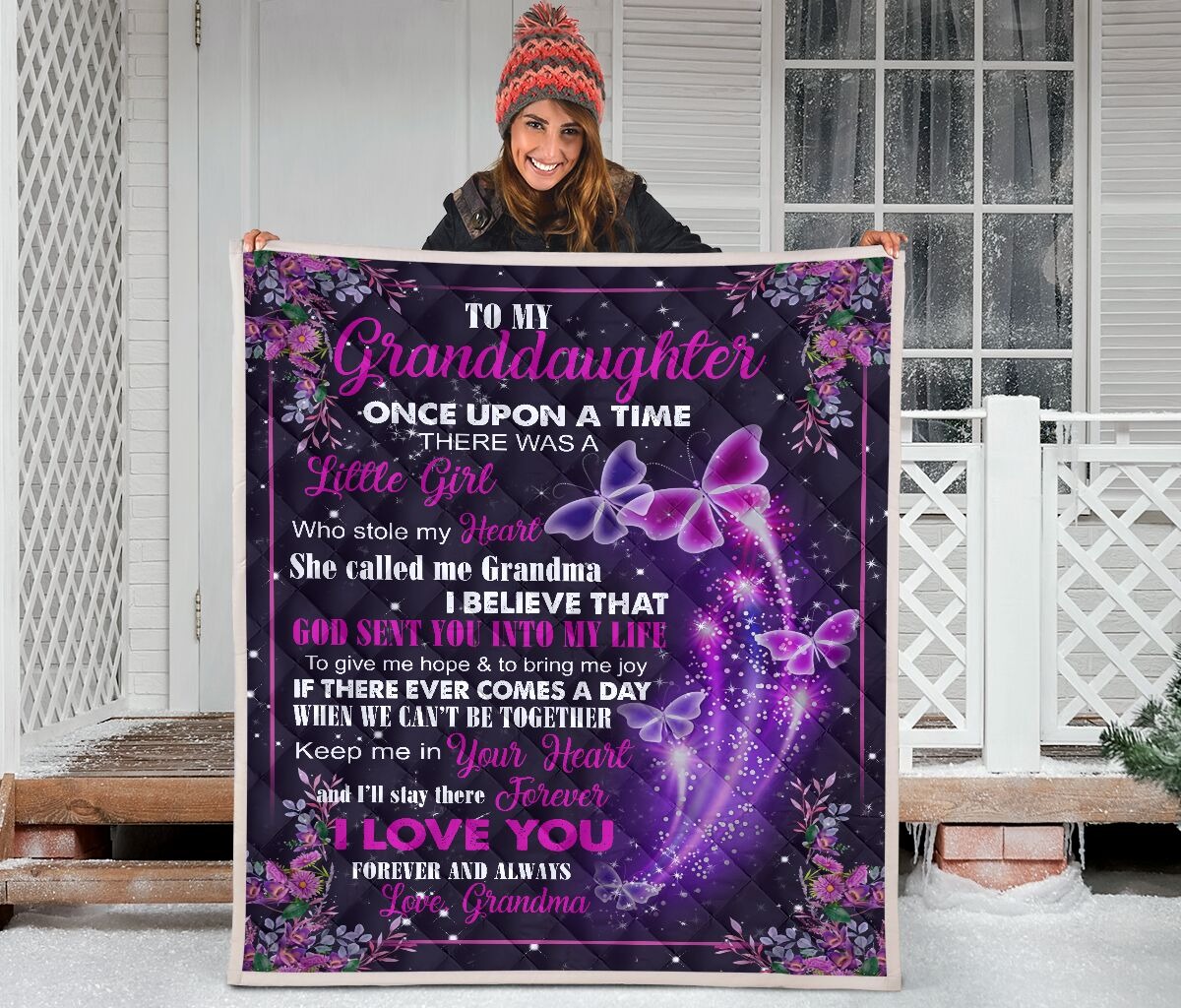 To my granddaughter I love you Blanket 10 To my granddaughter I love you Blanket