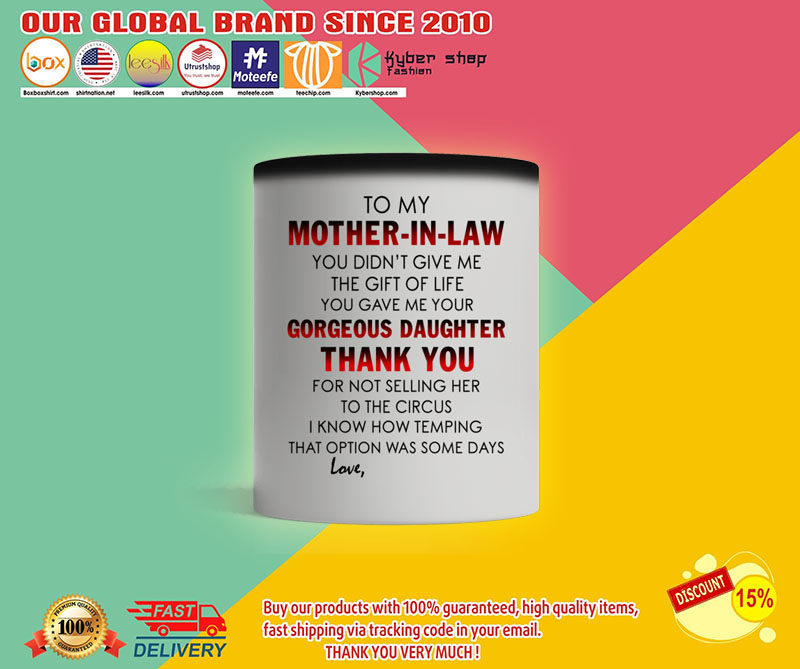 Tomymotherinlawyougavemeamazingsoncustomnamemug