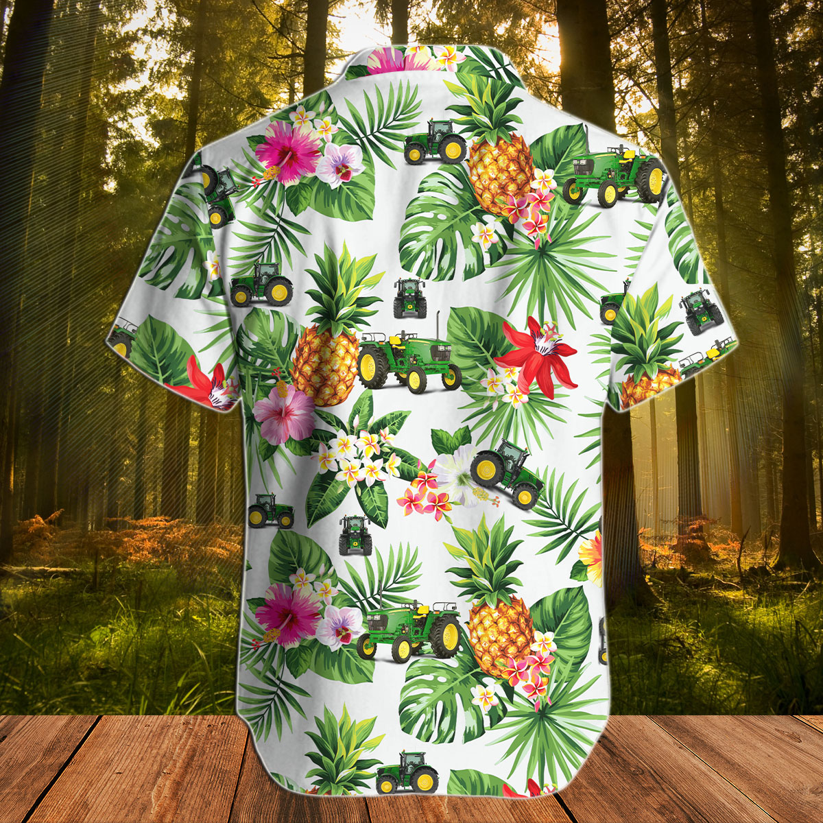 Tractor pineapple hawaiian shirt 2 Tractor pineapple hawaiian shirt3