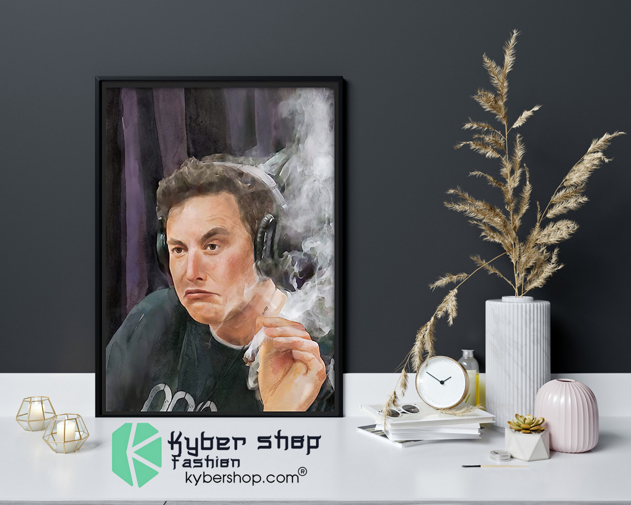 Trippy Room Elon Musk poster 4