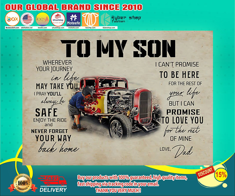 Truck To my son wherever your journey in life poster
