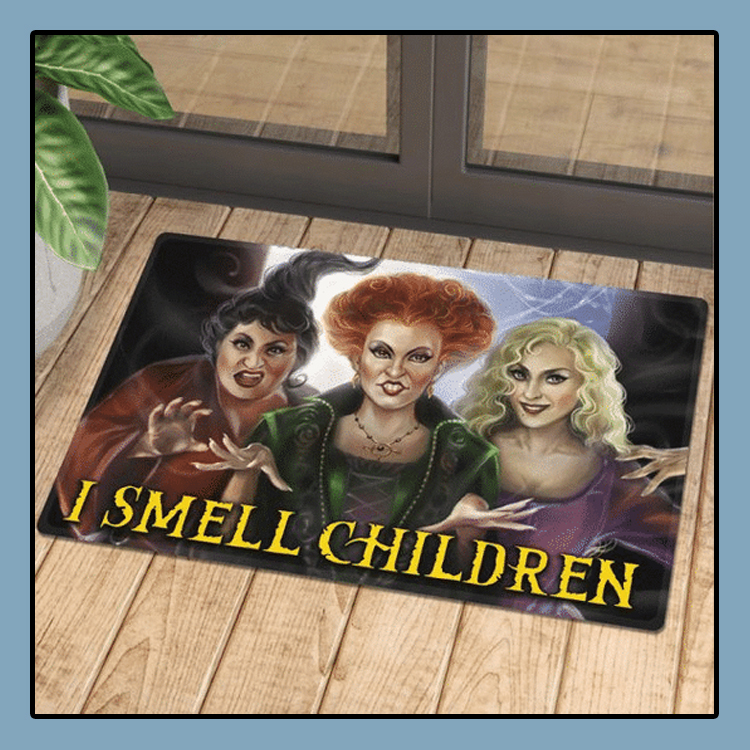 Hocus Pocus Halloween I Smell Children Doormat 5 Hocus Pocus Halloween I Smell Children Doormat4