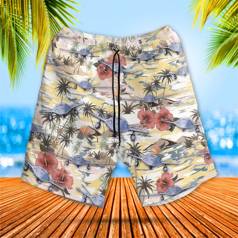 US Navy Boeing MQ 25 Stingray Hawaiian Shirt 2