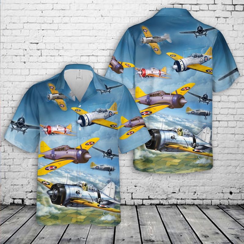 Us Navy Brewster F2a Buffalo Hawaiian Shirt And Shorts