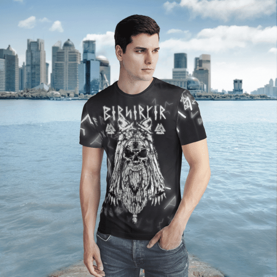 VEGVISIR RUNE viking 3d hoodie and shirt9