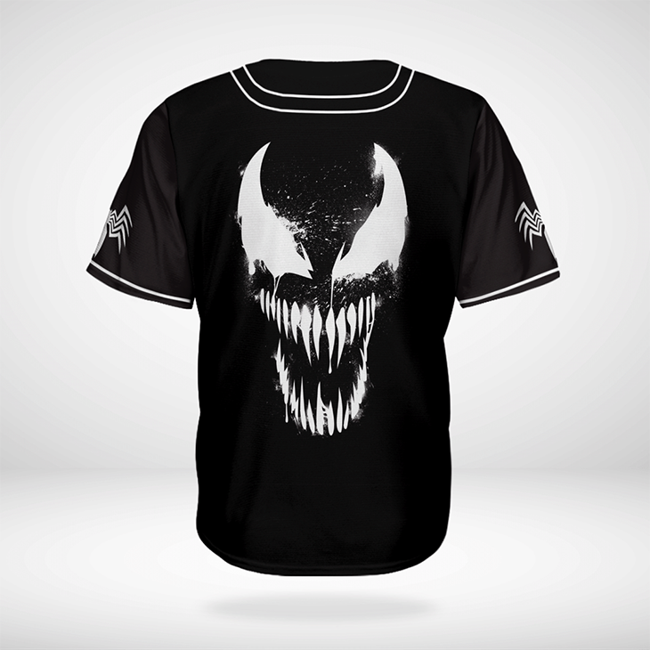 Venom Baseball Jersey Shirt 3 Venom Baseball Jersey Shirt 2