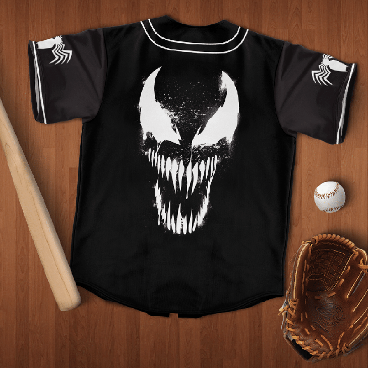 Venom Baseball Jersey Shirt 5 Venom Baseball Jersey Shirt 4