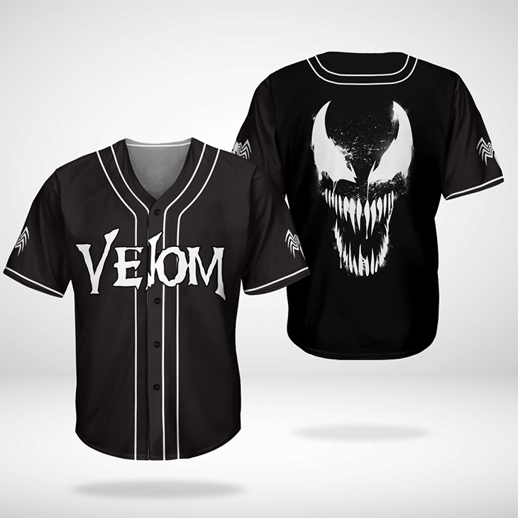 Venom Baseball Jersey Shirt 6 Venom Baseball Jersey Shirt