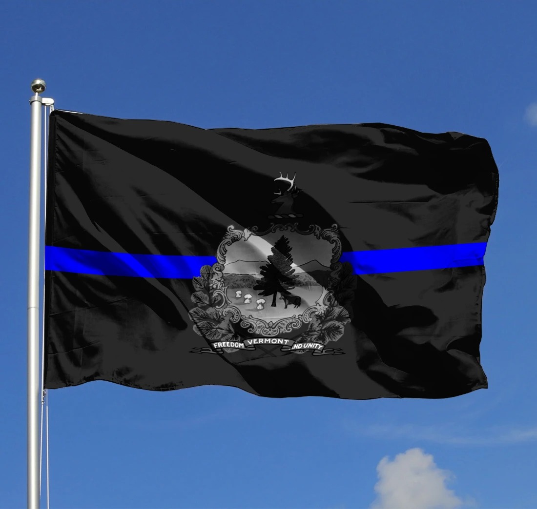 Vermont police status flag