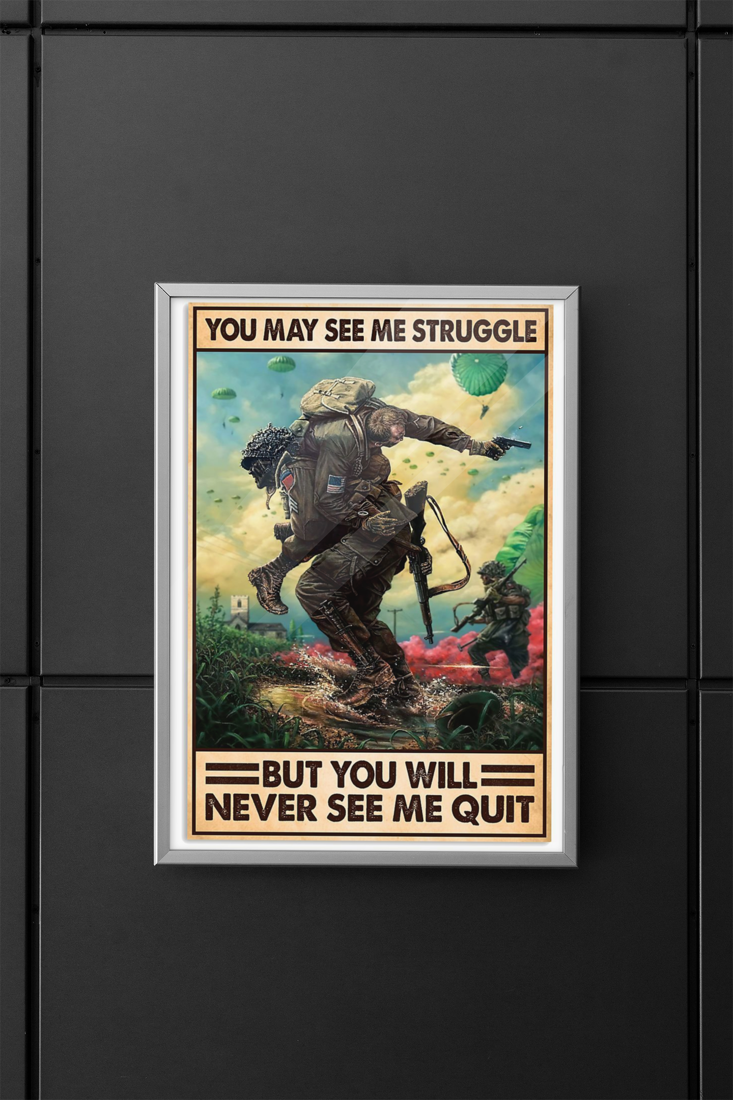 Veteran you may see me struggle poster