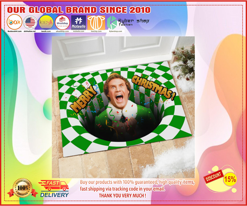 Will Ferrell Elf Merry Christmas Doormat