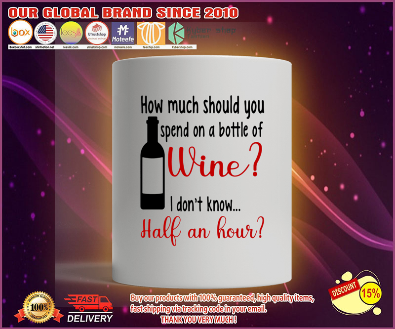 Wine by the bottle mug
