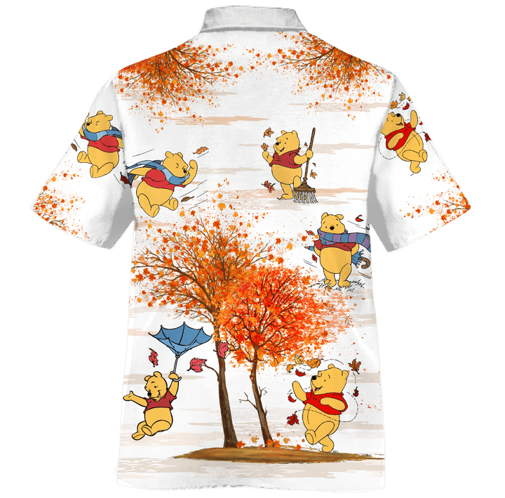 Winnie The Pooh autumn time hawaiian Shirt 2 Winnie The Pooh autumn time hawaiian Shirt1