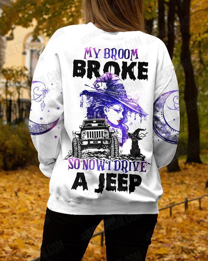 Witch My Broom Broke So Now I Drive A Jeep T Shirt hoodie 8 Witch My Broom Broke So Now I Drive A Jeep T Shirt hoodie2