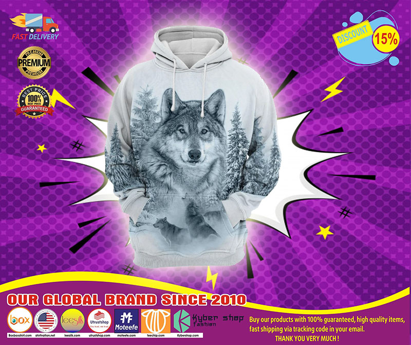 WolfDallprinthoodie