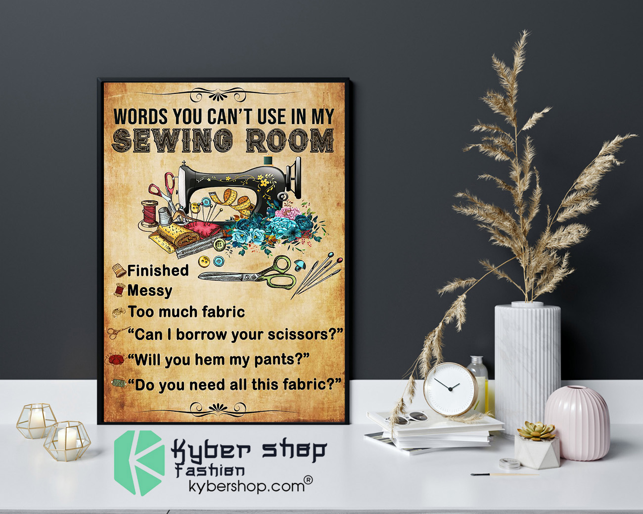 Words you cant use in my sewing room poster 4
