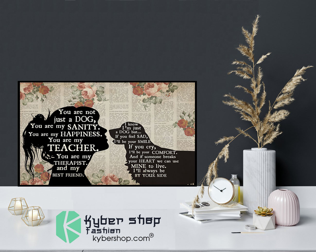 You are not just a dog golden retriever you are my sanity you are my happinees poster9