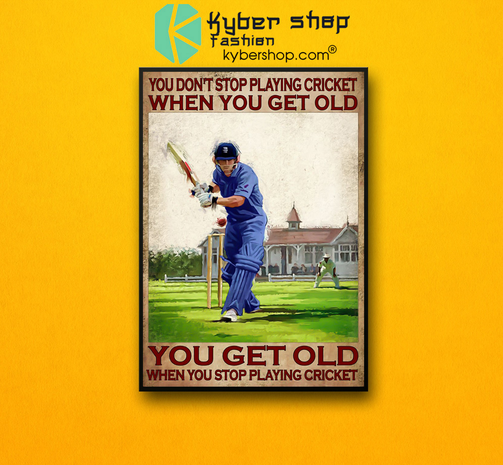 You dont stop playing cricket when you get old poster 6 1
