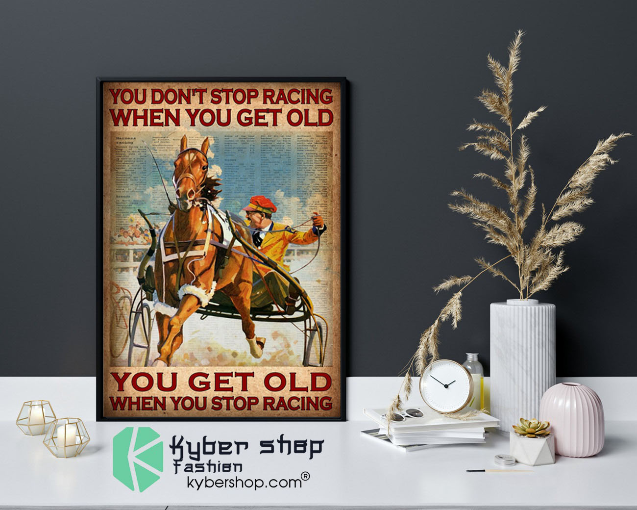You dont stop racing when you get old poster9