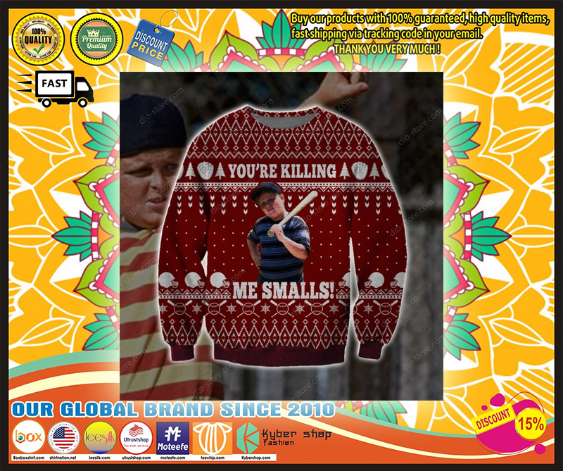 You're killing smalls knitting ugly christmas sweater