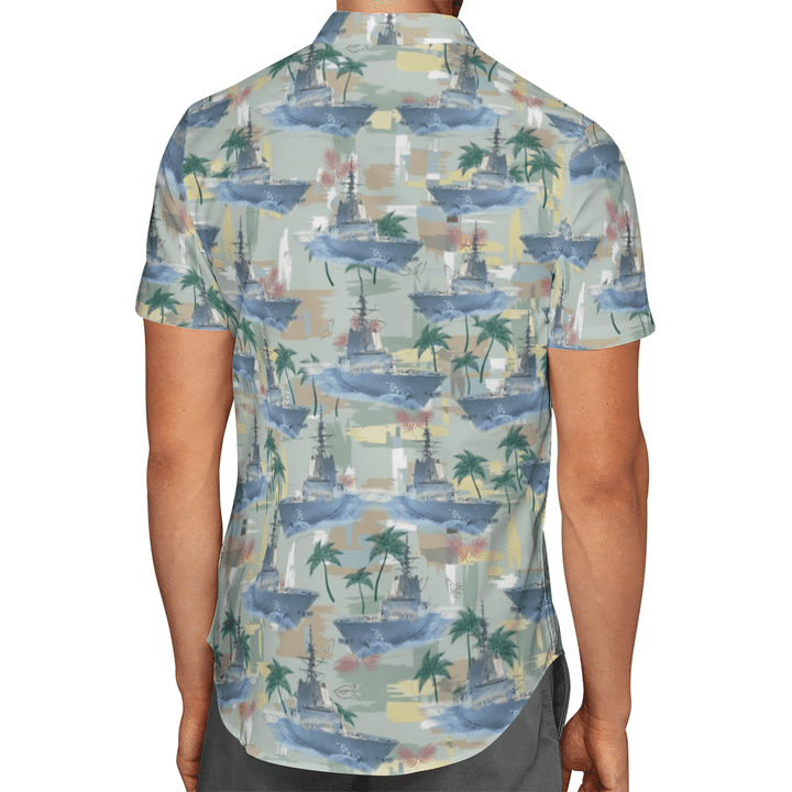 HMAS Hobart Royal Australian Navy Hawaiian Shirt And Short 3 24 HMAS Hobart Royal Australian Navy Hawaiian Shirt And Short 2