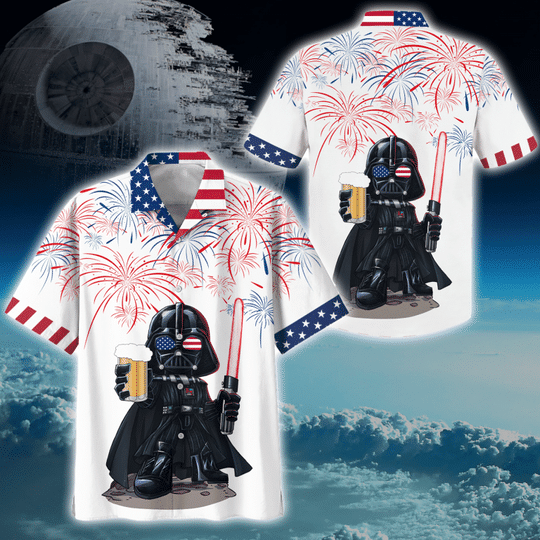 Darth Vader drink beer Hawaiian Shirt
