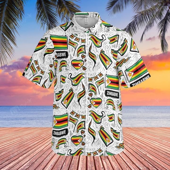 Zimbabwe flag hawaiian shirt and short 3 Zimbabwe flag hawaiian shirt and short 3