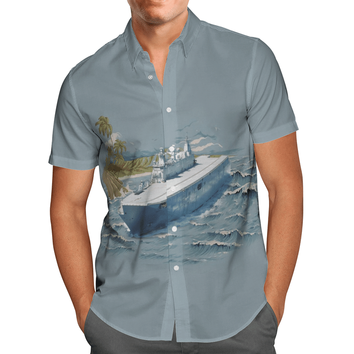 HMAS Canberra Royal Australian Navy Hawaiian Shirt And Short 10 28 HMAS Canberra Royal Australian Navy Hawaiian Shirt And Short 9