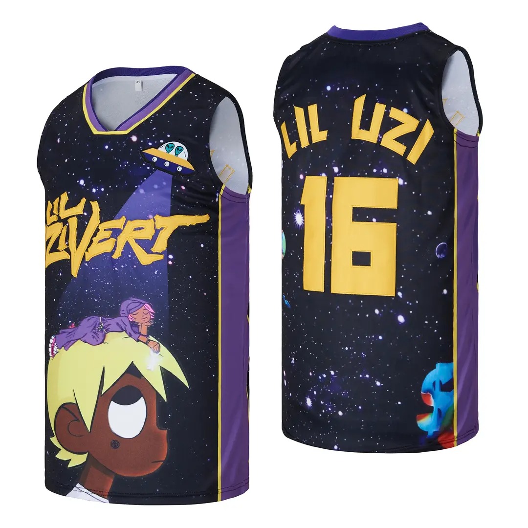 Lil Uzi Vert 16 Lil Uzi Hip Hop Rap Basketball Jersey 1