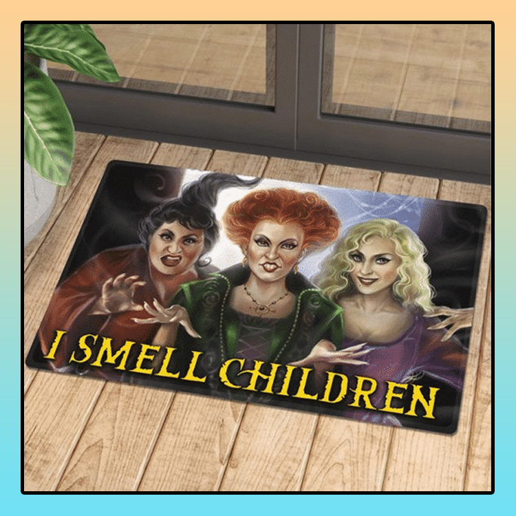 Hocus Pocus Halloween I Smell Children Doormat 4 Hocus Pocus Halloween I Smell Children Doormat2