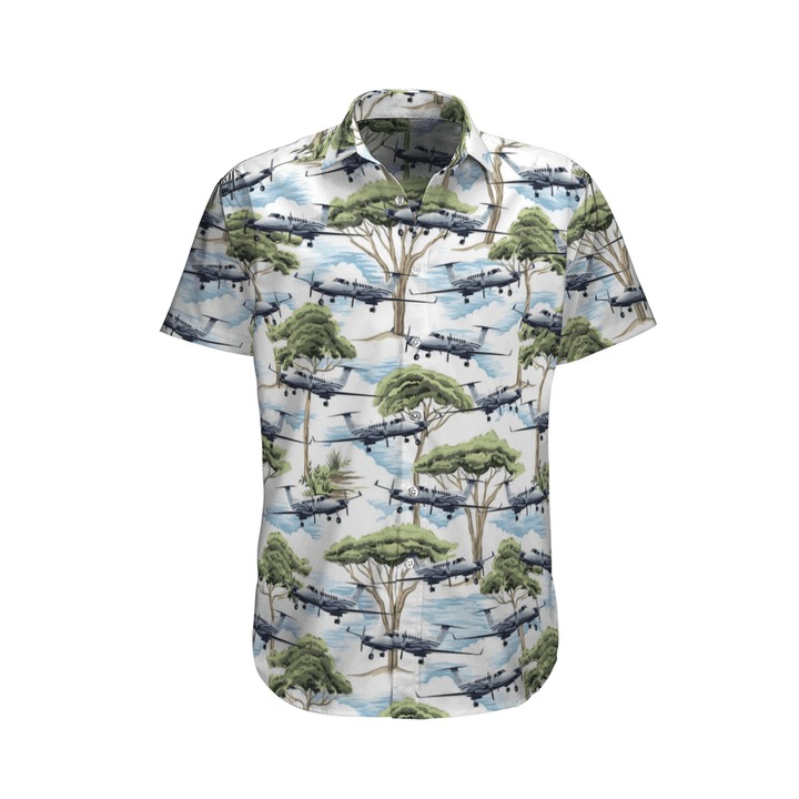 Beechcraft King Air 350 Royal Australian Air Force Hawaiian Shirt 3 Beechcraft King Air 350 Royal Australian Air Force Hawaiian Shirt