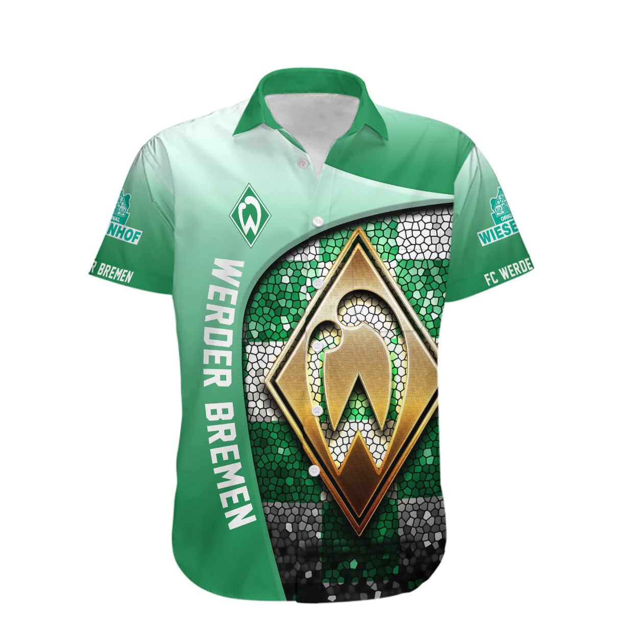 FC Werder Bremen Hawaiian shirt 2 FC Werder Bremen Hawaiian shirt 1
