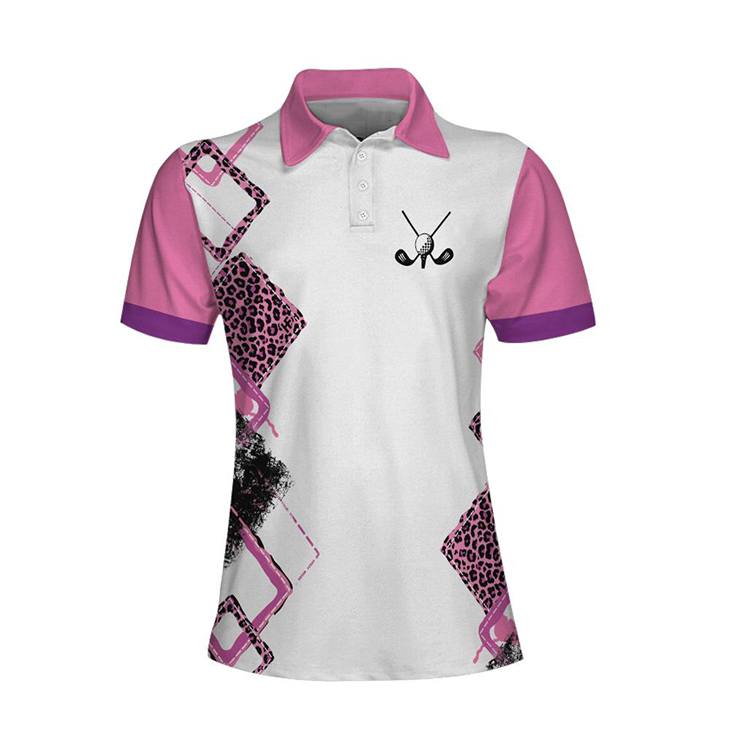 Golf With No Chance Of House Cleaning Or Cooking Short Sleeve Women Polo Shirt