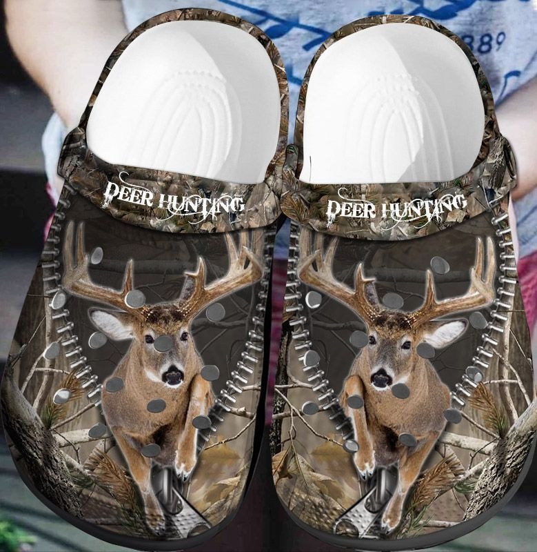 Deer hunting crocs shoes crocband