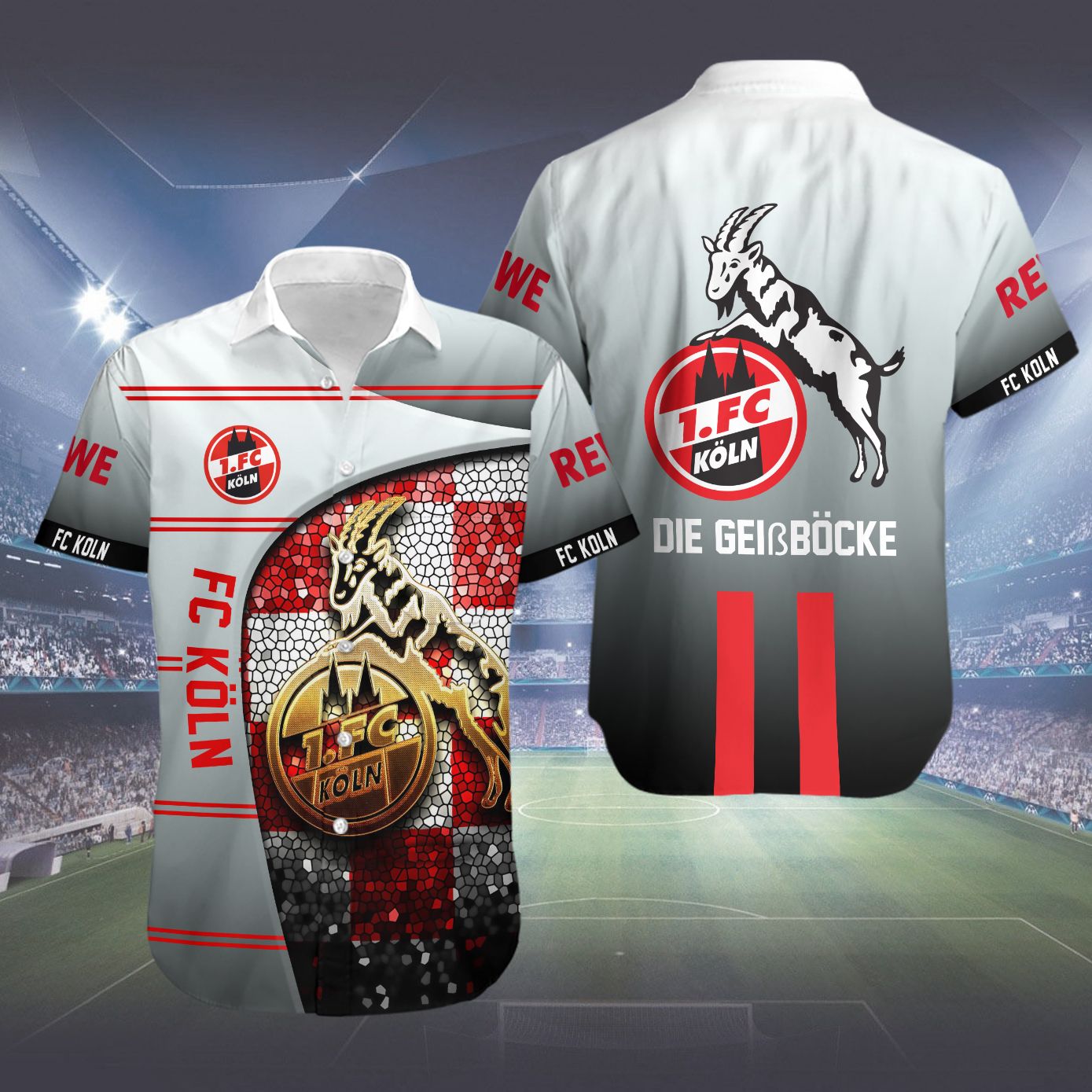 Die Geibocke FC Koln Hawaiian shirt