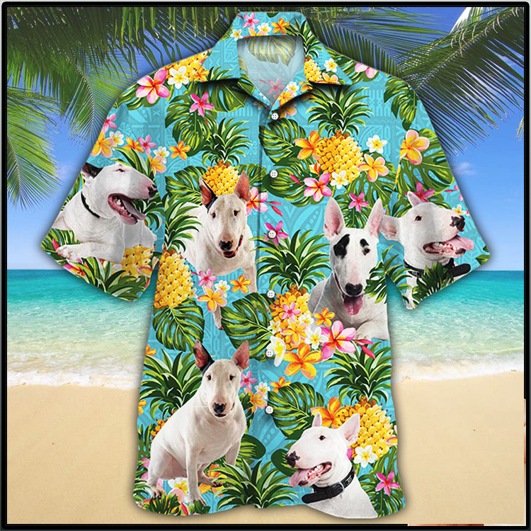 Bull Terrier Dog Pineapple Hawaiian Shirt 4 Bull Terrier Dog Lovers Pineapple Hawaiian Shirt2