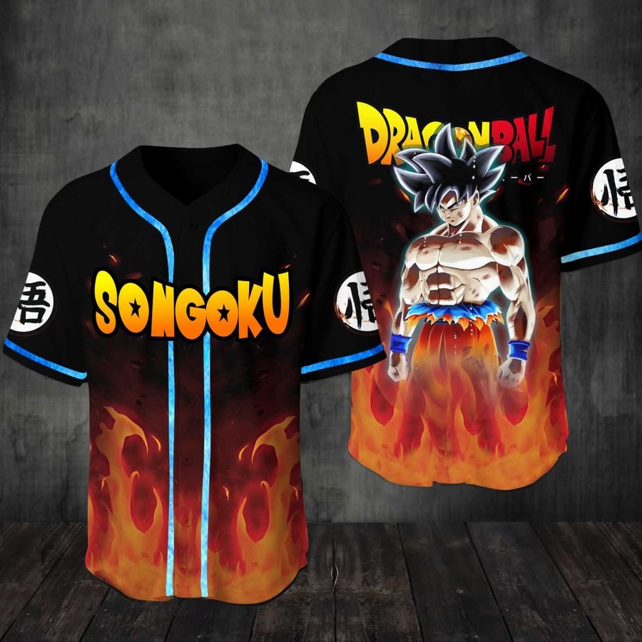 Songoku Dragon ball Baseball Jersey Shirt
